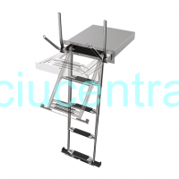 Įmontuojamos nerūdijančio plieno kopėtėlės 148x51.8cm